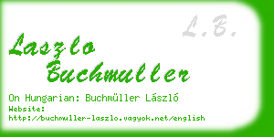 laszlo buchmuller business card