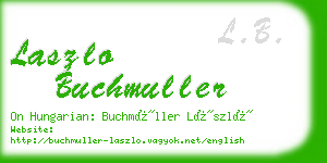 laszlo buchmuller business card